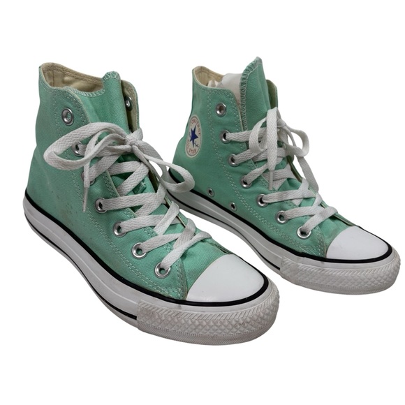 Converse Shoes - Converse All Star Chuck Taylor High Top Lace Up Teal Sneakers Shoes Womens 5